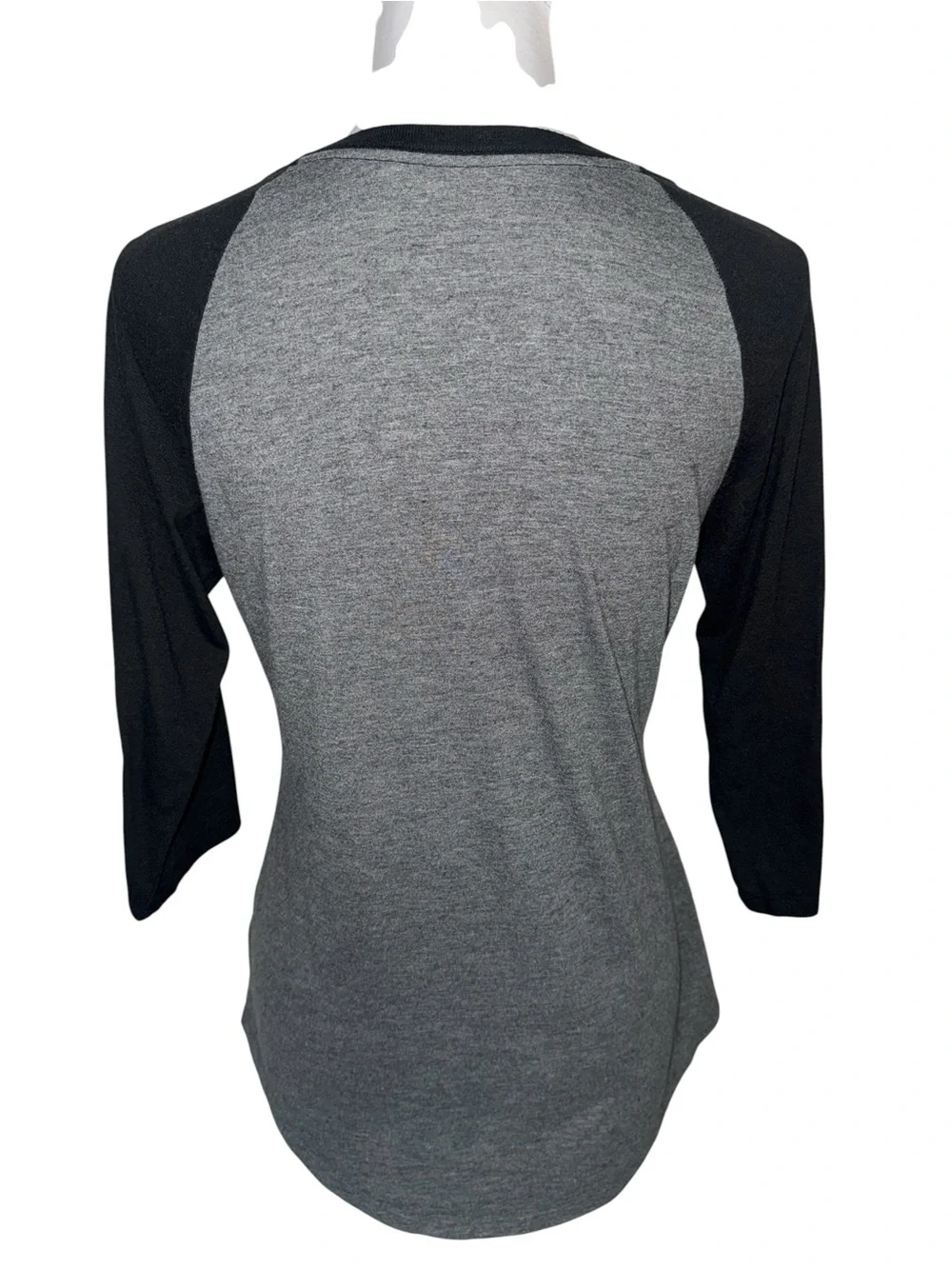 Nike Dri-FIT Wake Forest WF Small Gray Black Raglan 3/4 Sleeve Shirt NCAA